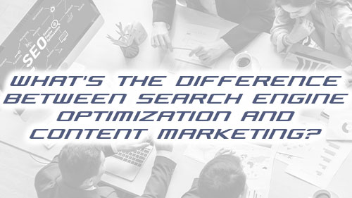 difference between SEO & content marketing